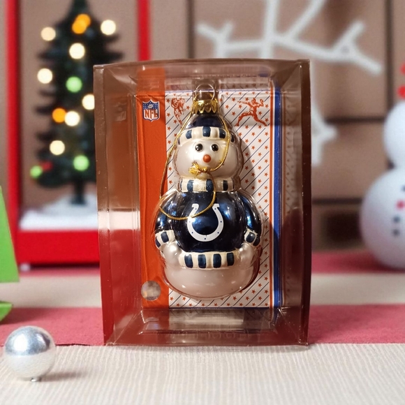 NFL Other - NFL Blue and White Snowman Ornament